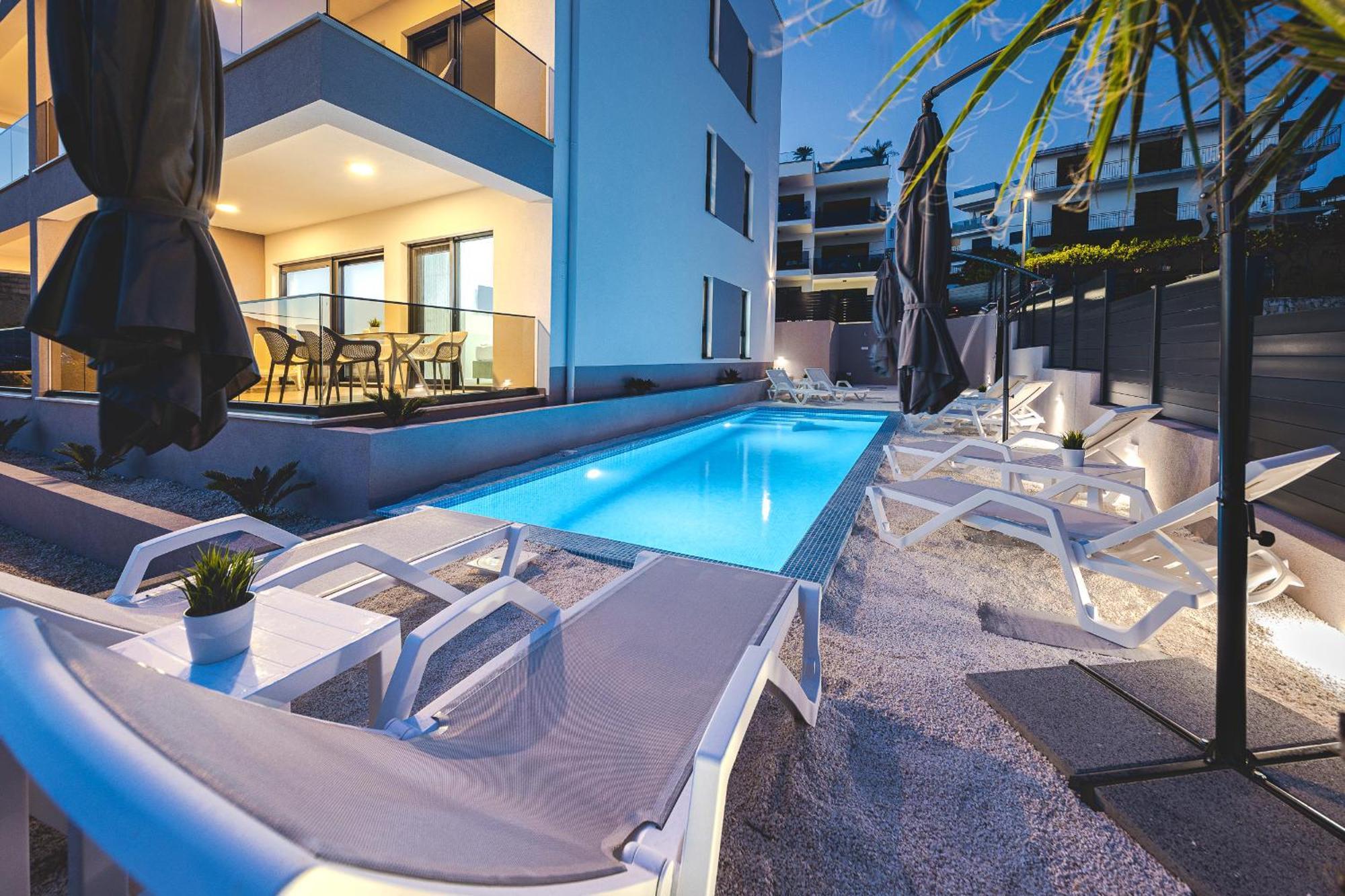Adriatic Garden Apartments Okrug Gornji Dış mekan fotoğraf