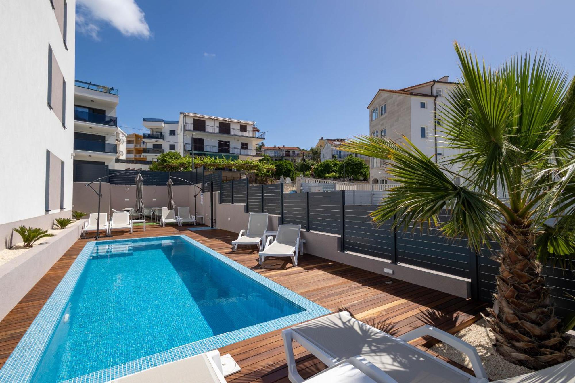 Adriatic Garden Apartments Okrug Gornji Dış mekan fotoğraf